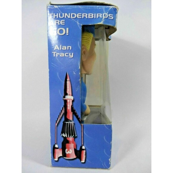 Funko Inc. 1999 Wacky Wobbler Thunderbirds Alan Tracy Bobblehead Blue Retro - Picture 5 of 5